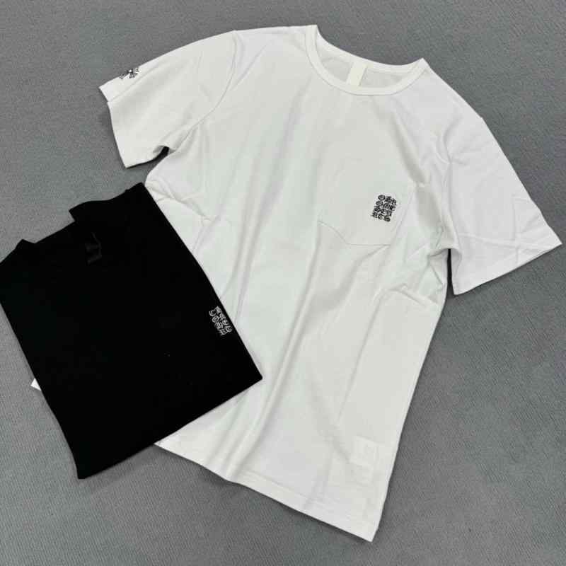 プルオーバー メンズ レディース 短袖 トップス 綿原料品 丸首 セットインスリーブ ロング丈 ルーズフィット 街頭表現スタイル 流行り 衣嚢付き添い人 黒いこと 白いこと 秋 吸湿速乾 通い 普段使い