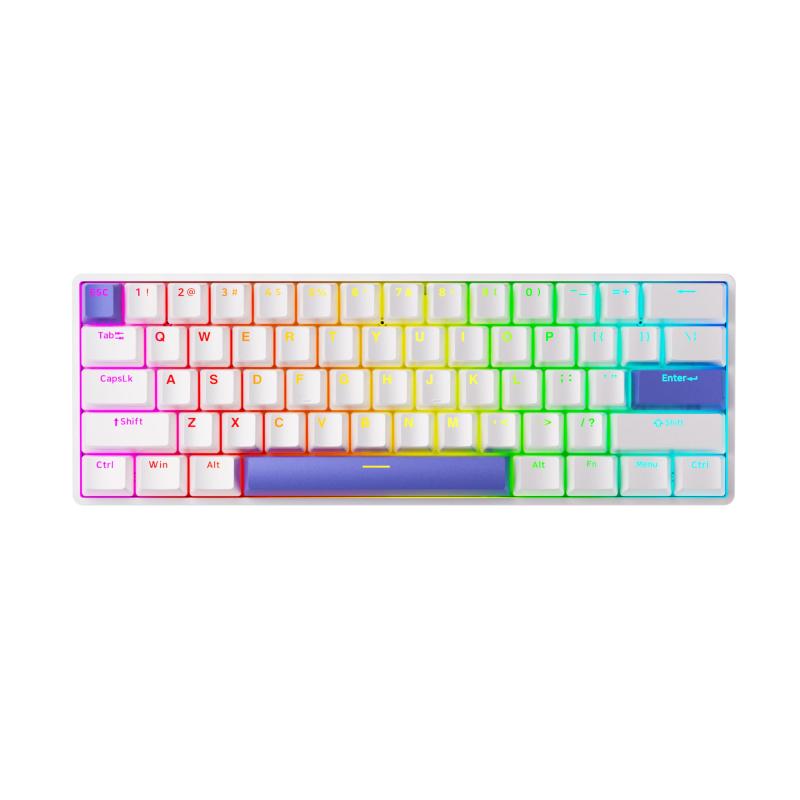 DrunkDeer G60 ラピッドトリガー 磁気スイッチ ゲーミングキーボード TKL PBT キーキャップ 60%レイアウト コンパクト ANSI RGB 61キー USB 有線