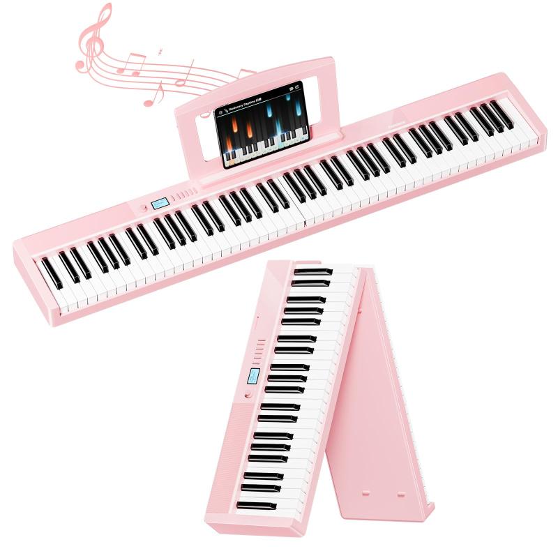 TERENCE 電子ピアノ 折り畳み 88鍵タッチレスポンス鍵盤 5Wデュアルスピーカー MIDI対応｜LiLishop6