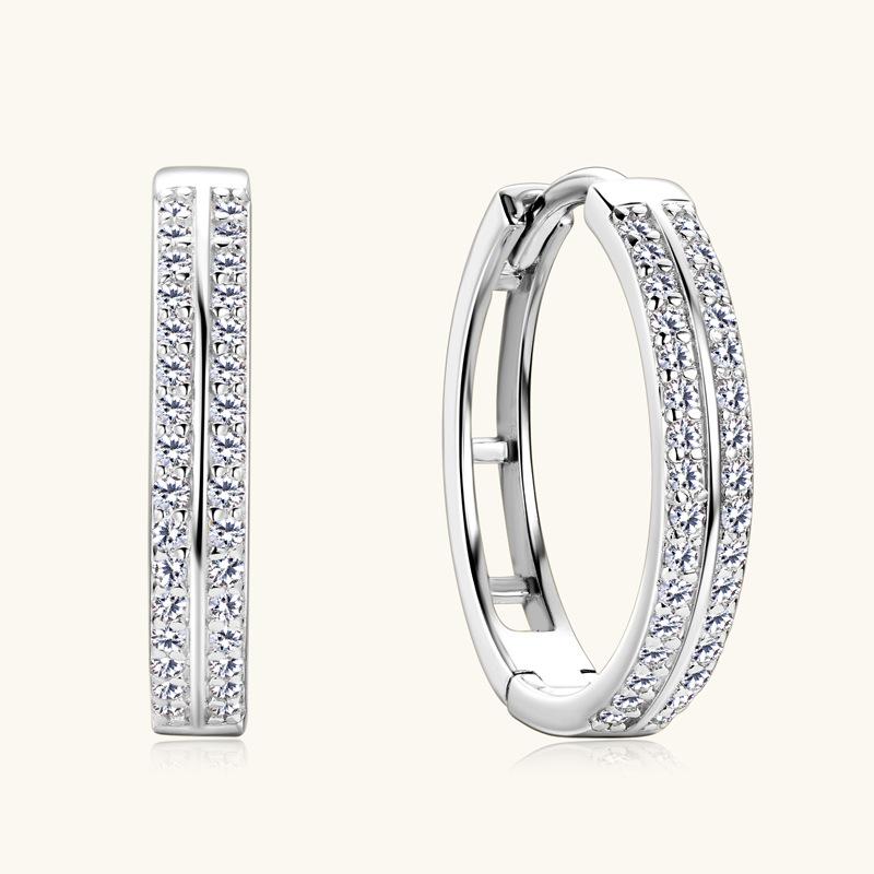 イヤリング 女性用 モissanite 925銀 直排 純銀 耳飾り 接触冷感 ハイエンド 夏向け ジオメトリック ファッション 通勤用 ゴールド ホワイト ツイスト 排石 タッセル イヤークリップ 耳輪 ビジネス 軽量 伸縮性 高級感 アクセサリー ジ｜LiLishop6