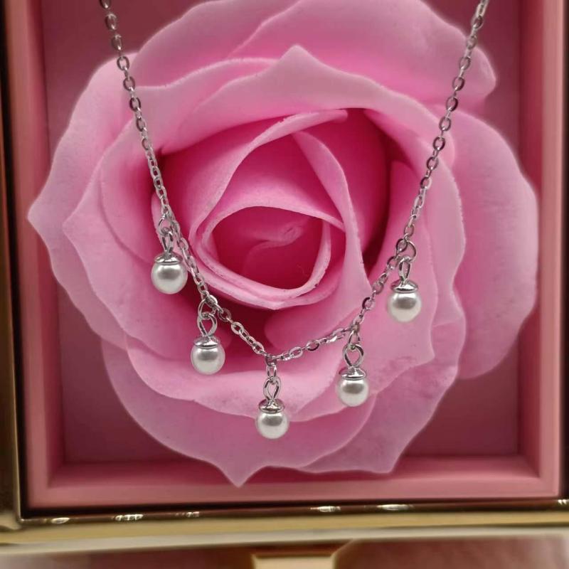 レディース アクセサリー 925シルバー 天然真珠 ネックレス シンプル 気品 鎖骨チェーン ファッション 通勤用 軽量 電気メッキ加工 白金色 41cm 50cm 調整可能 クロスチェーン 母貝 ペンダント トレンド 自然素材 百搭 女性用