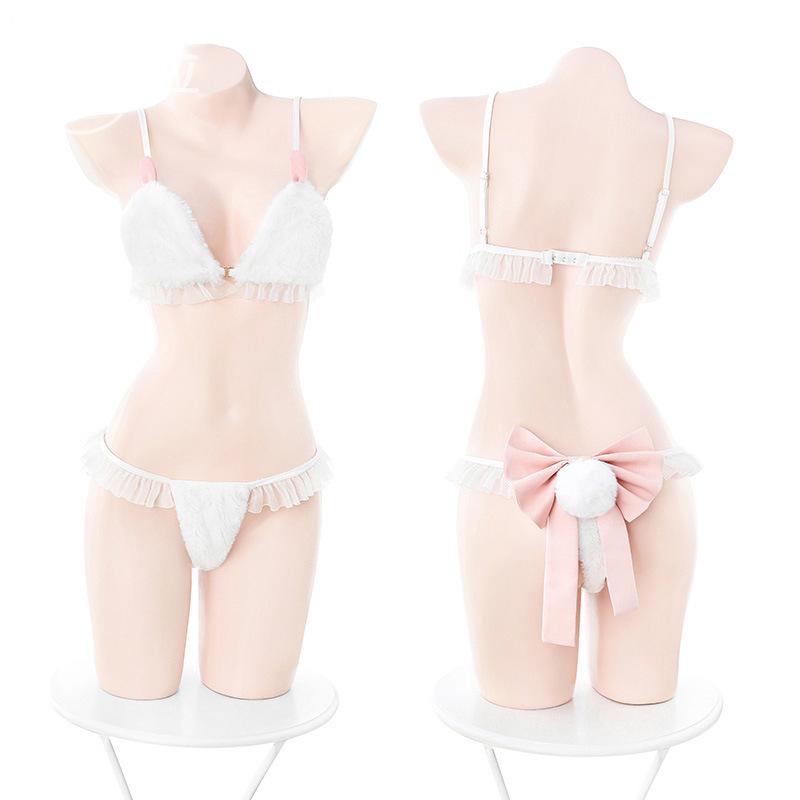 セクシー コスプレ 衣装 女性用 情趣 内衣 うさ耳帽子 付き 毛?ブラ 接触冷感 素材 透視 デザイン 露出 タイプ かわいい ピンク 春夏 軽量 伸縮性 部屋着 通勤以外 普段使い ラブリー アクセサリー 手? 蝶々結び パンティ うさ尾 ストッキン