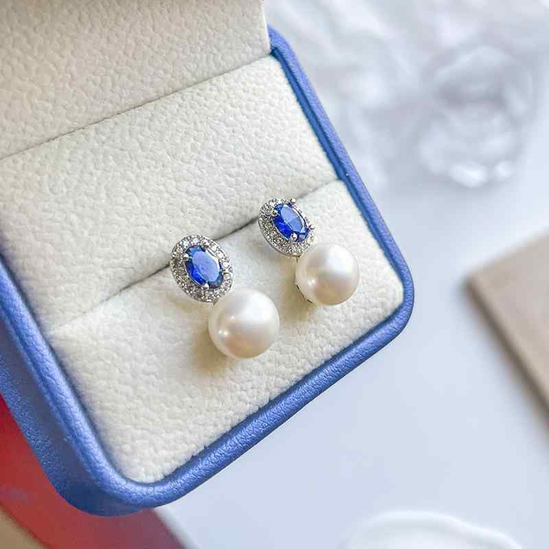 イヤリング 女性用 天然淡水パール 7-8mm 14Kゴールド メッキ加工 ジルコニア 微細埋め込み 幾何学 デザイン シンプル 夏向け ファッション 通勤 耳飾り 軽量 シルバー針