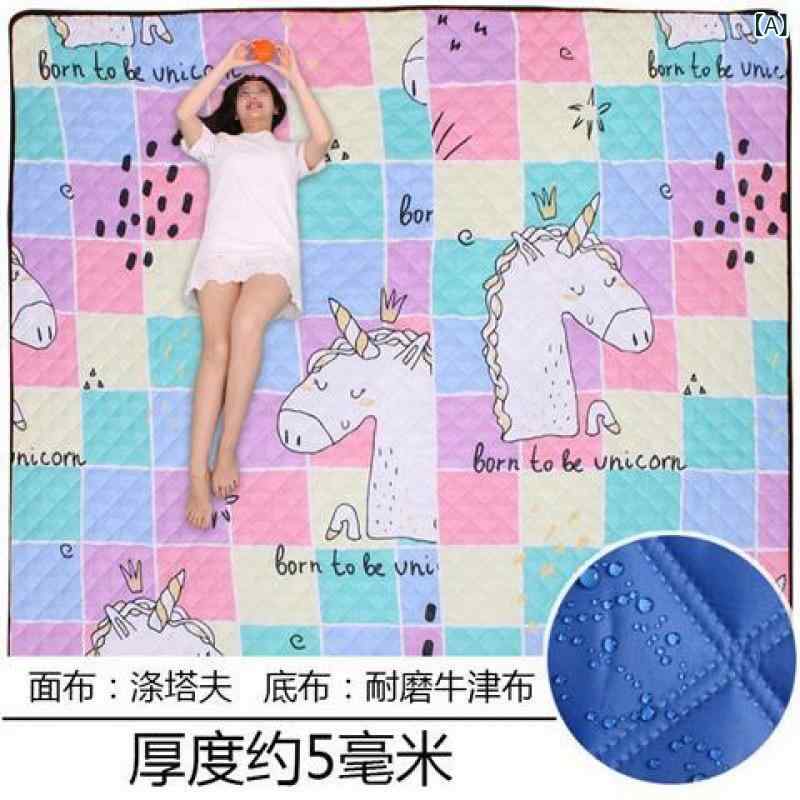 ピクニック マット 防潮 防水 加厚 折りたたみ キャンプ テント グラウンド シート 春夏 遊び 外出 かわいい プリント カラフル 虹色 恐龍 熱帯雨林 羊? チェック柄 黄色 ?檬 自動車 童趣 3x3m 5mm 8mm 軽量 持ち運び 屋外 アク|LiLishop6