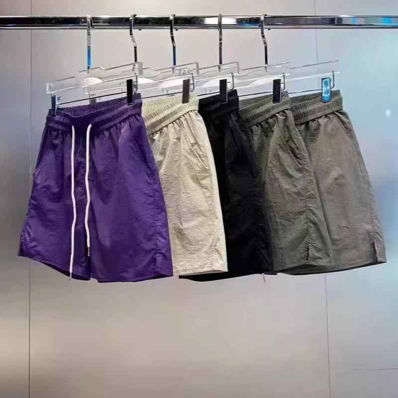 メンズ ショーツ 夏用 速乾 沙?パンツ ハーフパンツ 黒 緑 紫 ベージュ グレー ポリエステル混紡 微弾性 直筒 運動スタイル ビーチウェア 軽量 通気性 普段使い カジュアル 切り替えデザイン シンプル トレンド