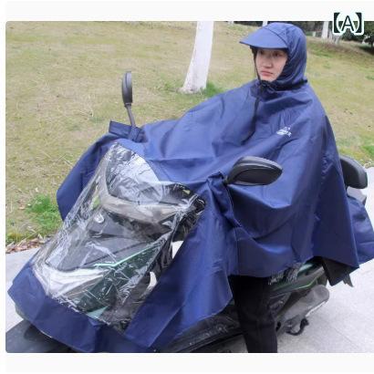T - REX シングル 特大、 長く、 厚みの ある、 飛散 防止 バッテリー カー、 電気 自動車、 オートバイの レインポンチョ、 男性と 女性の大きな つばの レインコート