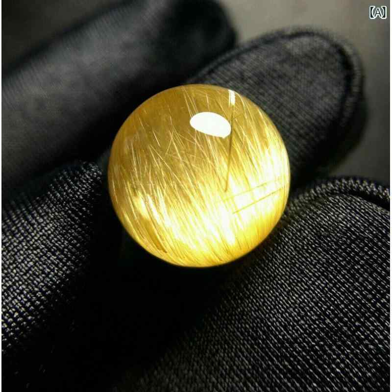 天然 水晶 ブラジル 金 発 晶 散 珠 男女 金 チタン 晶単 珠 カップル 金 招財 金 発 晶 ブレスレット ファッション
