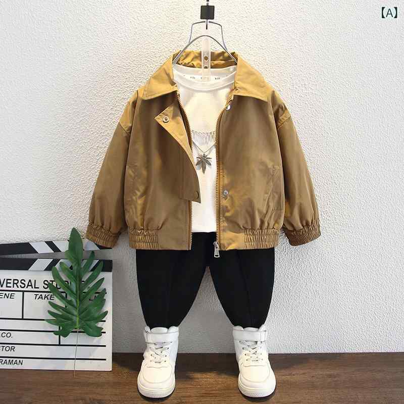 男の子の 春の コートは 2025 春と 秋の 新型 子供の 韓国 版 カードの ジャケットの 赤ちゃんの 流行の カジュアルな 上着の ファッションです。