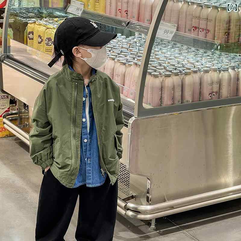 宝多 童 装 男児 ジャケット 春秋 2023新 洋 気 潮 牌 中小 児童 ジャケット 赤ちゃん 韓 版 上着