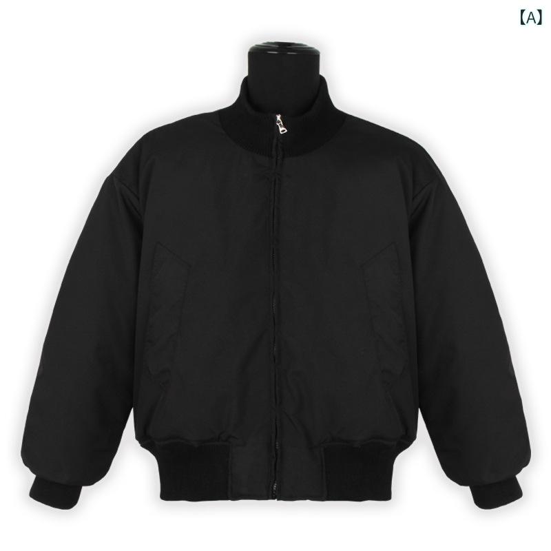 アメリカの シルエットの パイロット ジャケットの 綿服の 男性の タイプの 冬の 感じの ごろつきの ハンサムな bomberの 短い 幅の 版の 厚い コート