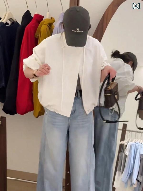 小 衆 高級 感 立 襟 コート 女性 ショート タイプ 2025 春秋 新作 韓国 系 chi 紐 引き 小柄 ジャケット