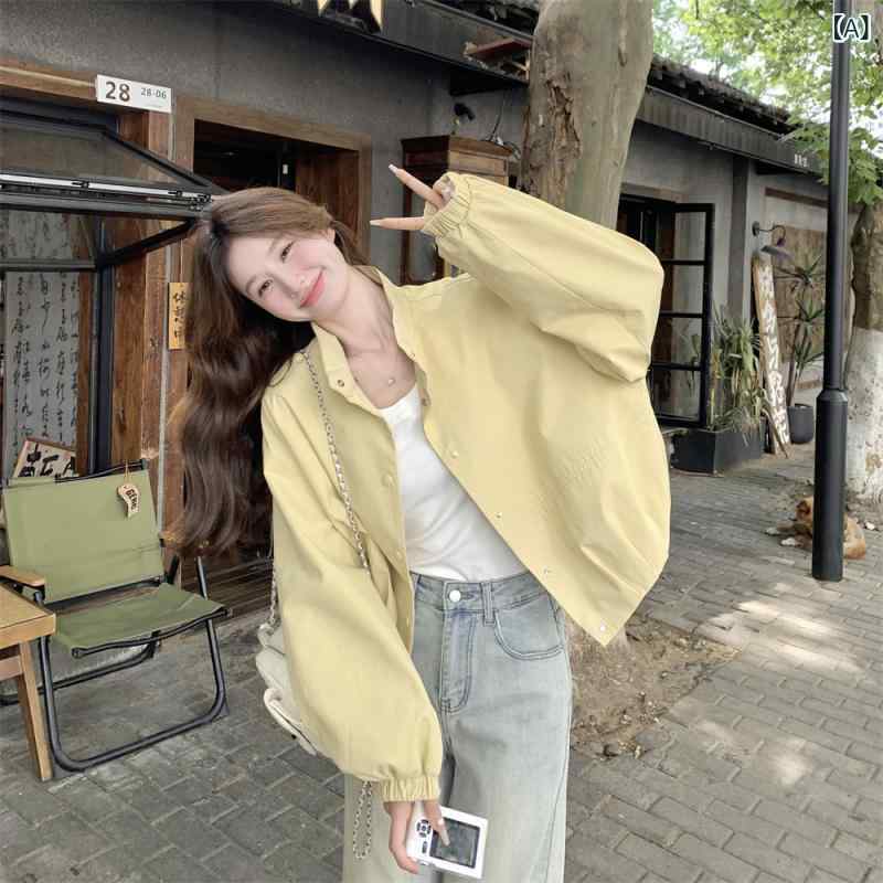 高級 感の ある コートの 女性 服の 短い ウインドブレーカー 2025 春の 新型の 小さい 子供の 韓国 版の ゆったりと した カジュアルな 雰囲気の ジャケット