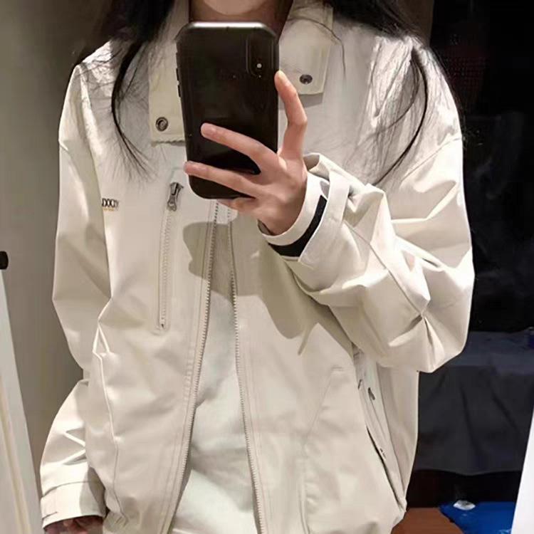 独特の超 きれいな コートの 女性 春秋 2024の 新型の ゆったり した 韓 系の 小さい 背の 短い 工 装の ジャケットの 上着の 潮