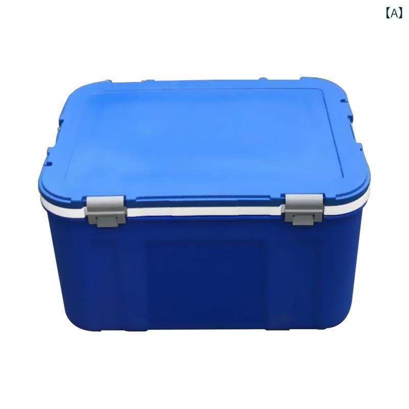 食品保温箱 60L 保冷ボックス 保冷バッグ クーラーボックス キャンプ用 釣り用 ピクニック用 軽量 持ち運び 簡単 保冷機能 PU素材 6面保温 商用対応 アイスバッグ対応 耐久性 シンプルデザイン 通年使用