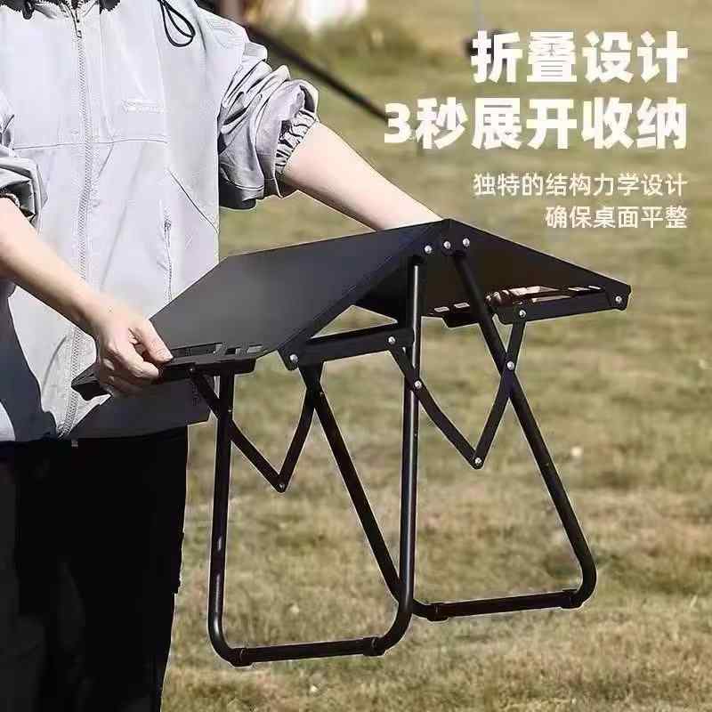アウトドア 折りたたみ テーブル キャンプ ピクニック 低め 小型 軽量 炭鋼製 耐久性 収納便利 切り替え可能 屋外 機能的 タクティカル スタイル ポータブル セットアップ 簡単