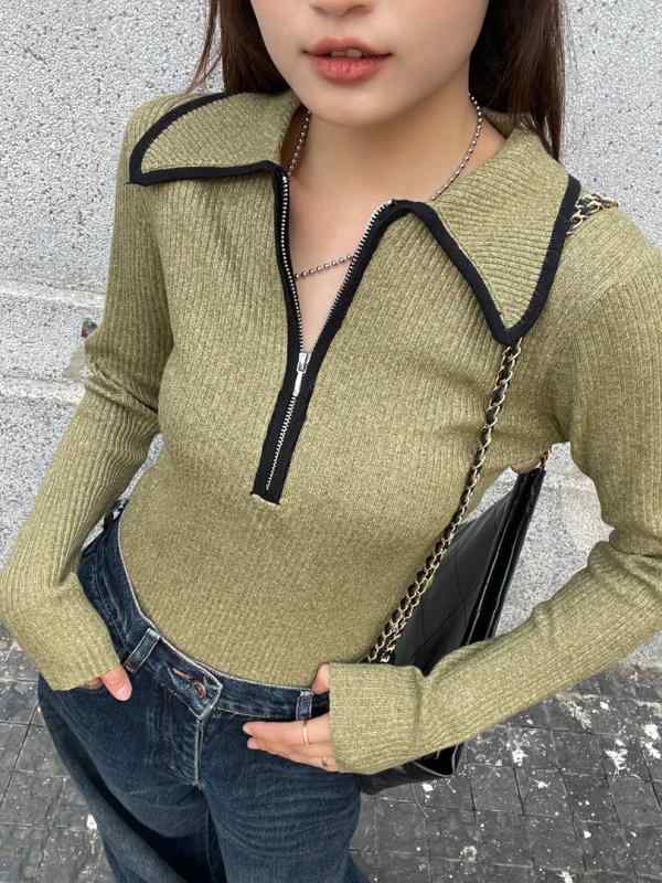 ニットトップス メンズ 女性用 修身シルエット 長袖 薄手 インナー セットインスリーブ 春夏 花柄 オリーブグリーン 混紡素材 粘着繊維 ナイロン トレンドスタイル 街頭カジュアル セットアップ ショート丈 40cmから50cm 単品 純色 軽量 伸縮 5,863円