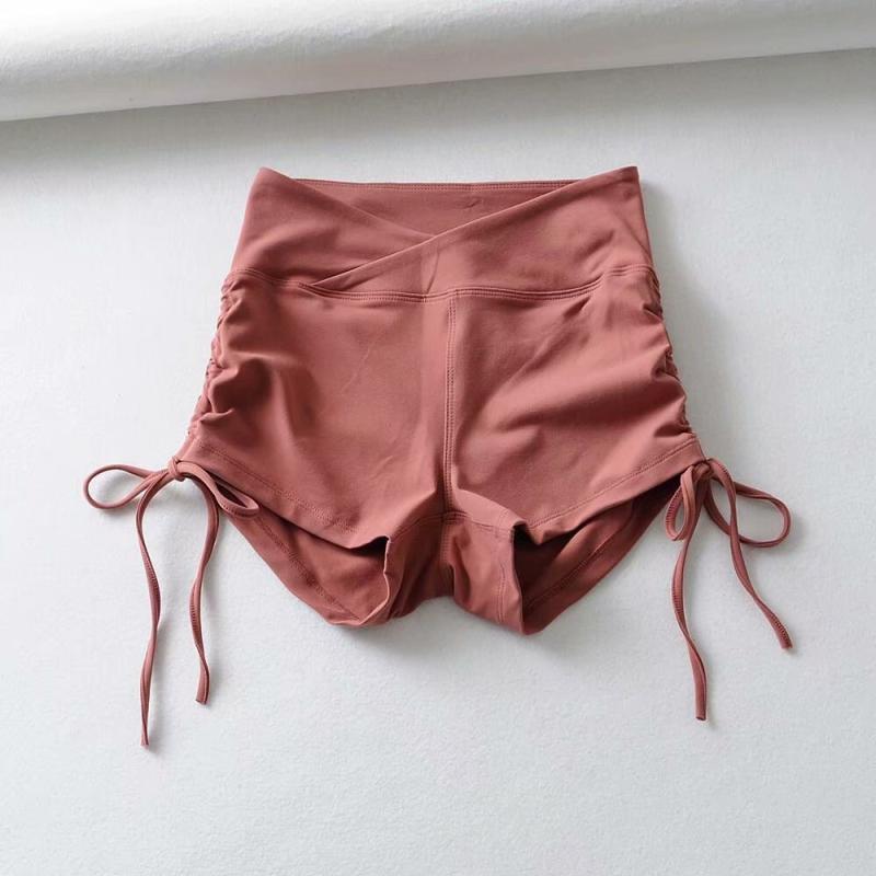 レディース ショートパンツ 夏用 綿混 接触冷感 伸縮性 修身 ヨガパンツ ドローストリング 切り替え 直筒 3分丈 スポーツウェア カジュアル 普段使い 軽量 吸湿速乾 ビッグシルエット ホワイト レッド グレー ブラック ピンク ミリタリーグリーン