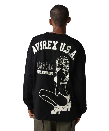 [Avirex] [アヴィレックス] WEB\u0026amp;DEPOT BLACK SCORPION LONGSLEEVE T-SHIRT ブラック スコーピオン 長袖 Tシャツ メンズ 783-4930017