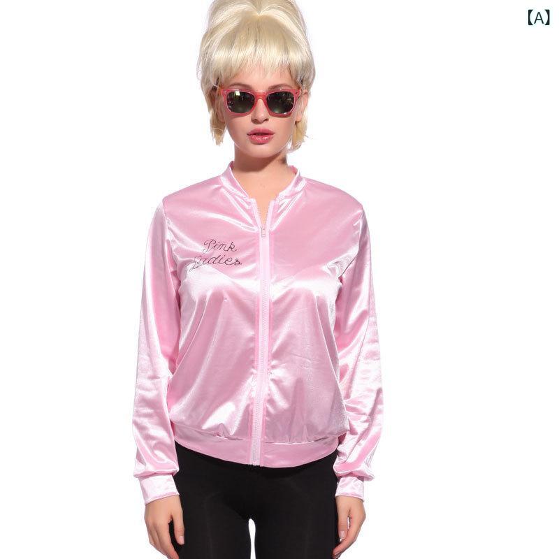 レディース ジャケット 棒球服 短丈 コットン混紡 ポリエステル ピンク ロングスリーブ ラウンドネック ストリートスタイル 街頭風 ファッション 百搭 コート トップス 秋冬 軽量 吸湿速乾