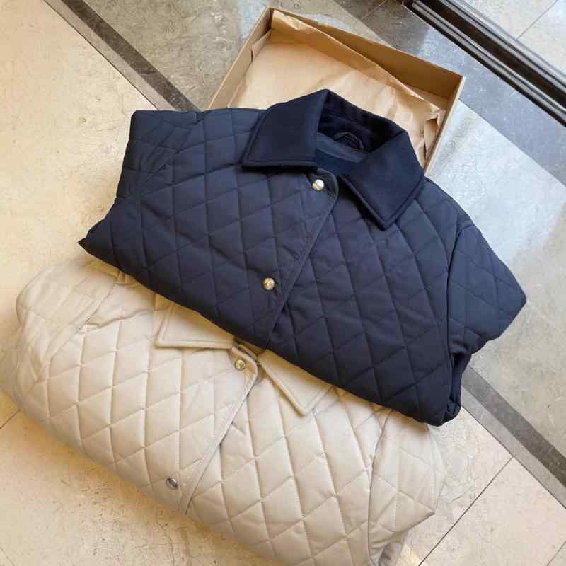 厚地の外套 レディース 菱格 キルティング ポリコレア 綿混 朦々たる 長袖 ルーズフィット ポロ色合い シングル乳ぶさ midi丈 ベージュ 米国海軍 秋冬 デイリー 心地好い 人となり 窈窕たる 軽さ 生あたたかい 普段使い その他-トップス-レディースファッション