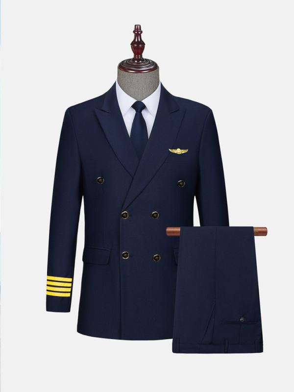 スーツ メンズ ビジネス 制服 軽ビジネス 合体型 春夏 秋冬 綿混紡 醋酸繊維 免? ??領 シングルブレスト ダブルブレスト 後中開・楷 徽章付き ブラック ブルー 長袖シャツ 西パンツ セット 日常 通勤 軽量 伸縮性 吸湿速乾 形状記憶
