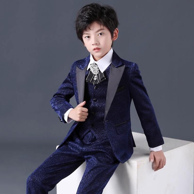 お坊っちゃん キッズ 背広 仕掛ける フォーマル 赤ちゃん 監督服 英倫風 燕尾服 長袖 立領 長丈 単排名取り草 ポリエステル 綿織物風 ユニ一発やる 通年 御芽出度 花むこ 進行係り 高座 お召しもの 純色 決まり切った奥ふかさ 潮流行り物 3-8歳 110-170糎 エポレット付き添い人