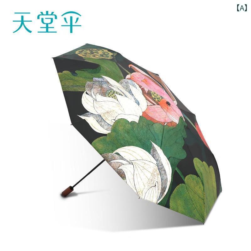 折りたたみ傘 レディース 黒膠 UV撥ねのける 紫外線防御すること 防晒 遮陽 晴雨兼用 便携 軽さ 鋼骨 8本骨 自動小銃開閉 手動開閉 単層 双層 三折 五折 黒いこと 当たること冷感 吸湿速乾 密集して布切れ 190T ルーラル地域表現スタイル 大花柄 春夏 秋冬 通い 普段使い走り アウ