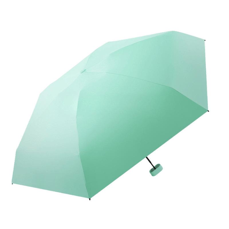 折りたたみ傘 ミニ コンパクト 紫外線カット 遮光 防晒 雨晴兼用 黒 グリーン ホワイト イエロー ピンク ブルー パープル 軽量 ポータブル 六骨 耐久性 撥水加工 通勤 普段使い アウトドア