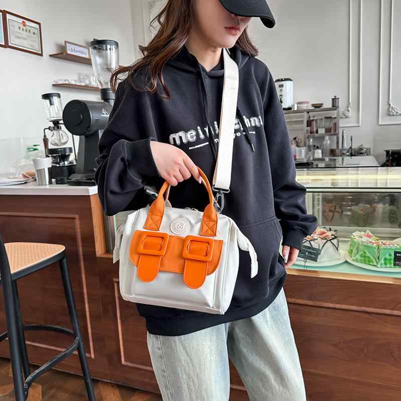 ママバッグ 母子手提げ 軽量 多機能 アルミホイル保温 収納ポーチ ナイロン素材 純色デザイン ブルーパウダー ピンクホワイト ブラック グリーン パウダー オレンジ ホワイト 春季 拡張可能 軽減負荷 4,502円