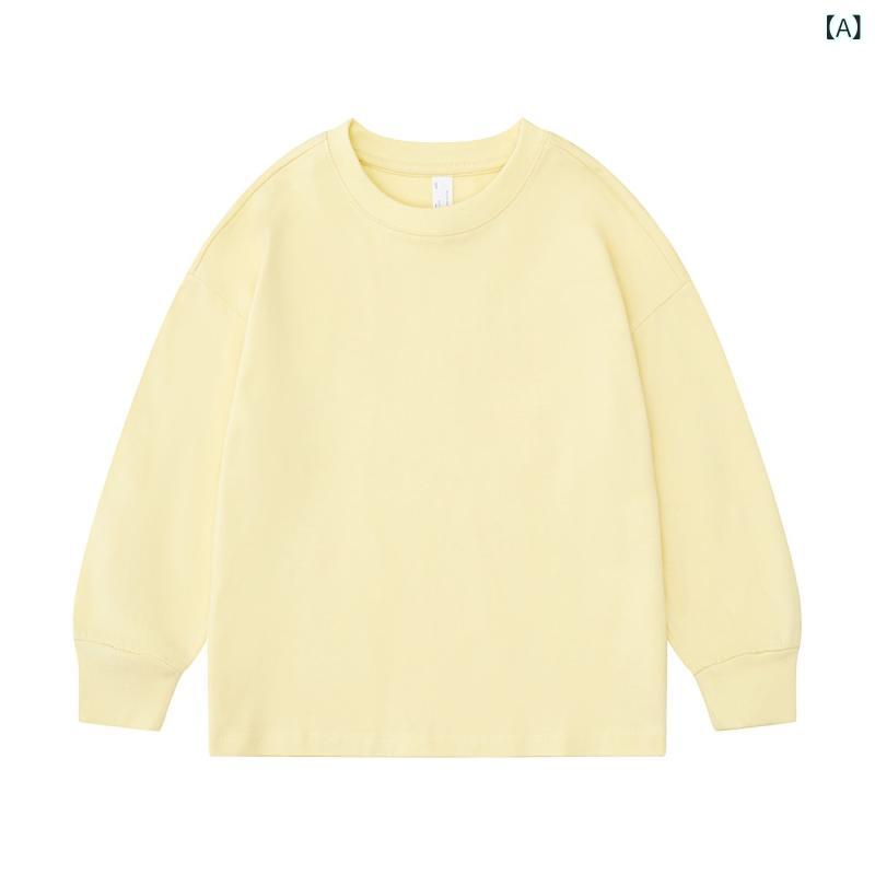子供 長袖 Tシャツ 男の子 女の子 ユニセックス トップス 綿100% 柔らかい 吸湿排汗 丸首 長袖 春秋 春夏 秋冬 通年 日常使い 学校用 親子 お揃い かわいい 運動 インナー レイヤード ベースレイヤー ?檬黄 大地色 グレー ベージュ カー