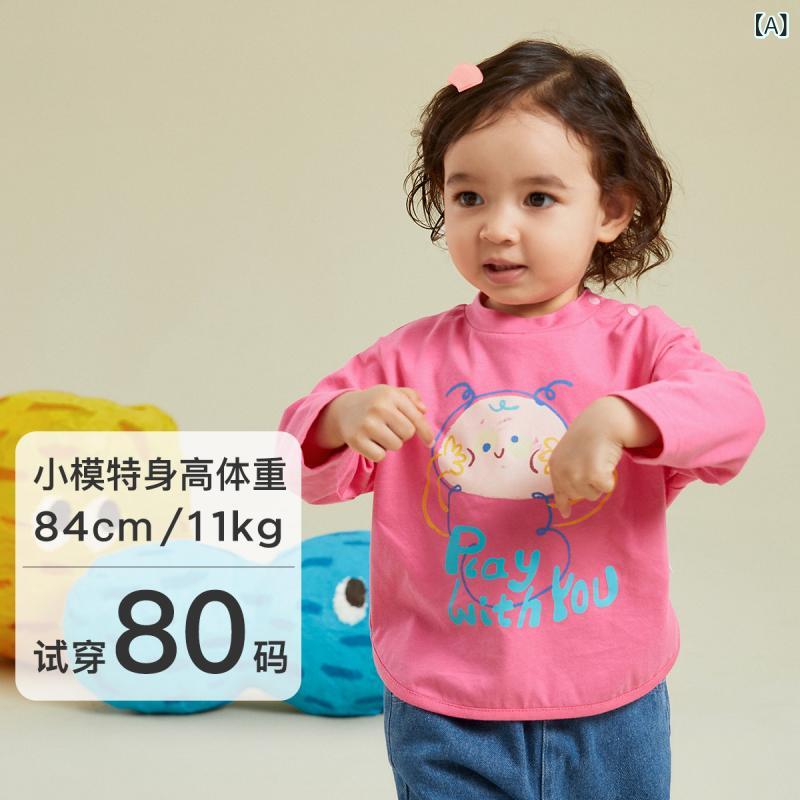 子供用 キッズ Tシャツ トップス 長袖 丸首 綿100% 純色 動物柄 かわいい カード柄 アルファベット柄 春秋 春夏 秋冬 軽量 柔らかい 肌触り 日常使い 学校用 遊び着 ピンク グレー ブラウン グリーン ゴールド ホワイト ブルー 80cm