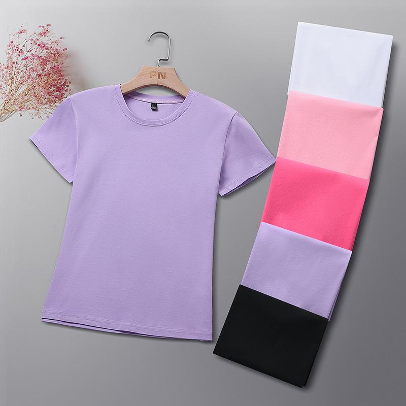 Tシャツ メンズ レディース ユニセックス 純色 丸首 半袖 接触冷感 綿 薄手 ゆったり 抗菌 免アイロン ブラック ホワイト ピンク 赤 紫 グレー 緑 紺 夏 休? カジュアル 学生 通学 インナー レイヤリング トップス ゆったりシルエット 吸湿