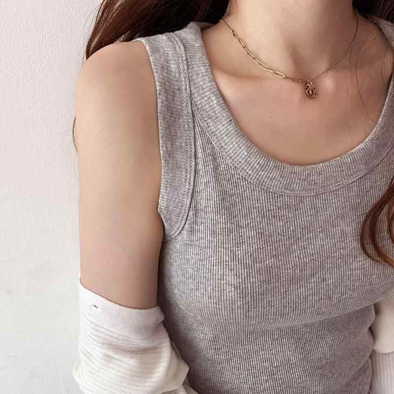 女性用 吊り紐キャミソール トップス 伸縮性 綿素材 接触冷感 修身シルエット 夏 通勤用 気質デザイン 純色 肩紐 ダブルストラップ 白 グレー ブラック 軽量 吸湿速乾 インナー 打底シャツ カジュアル 日常使い エレガント