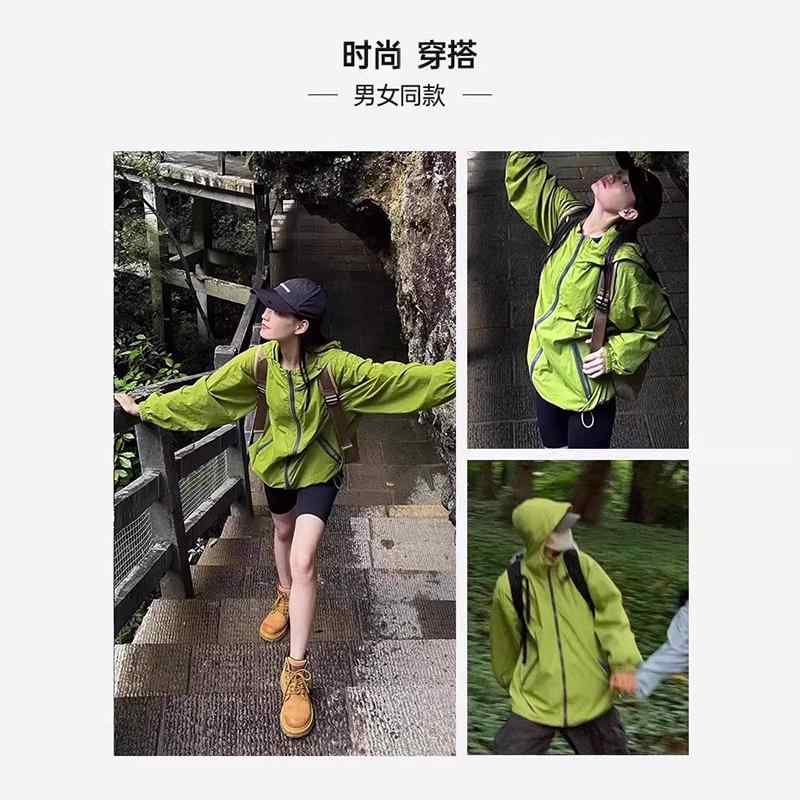レディース 防晒 ジャケット 春夏 薄手 軽量 接触冷感 アウトドア 登山 ハイキング 長袖 ポロカラー ラップジップ ポケット ルーズフィット グリーン系 ホワイト系 パープル系 ブルー系 綿混 伸縮性 通勤 普段使い ハイキングウェア
