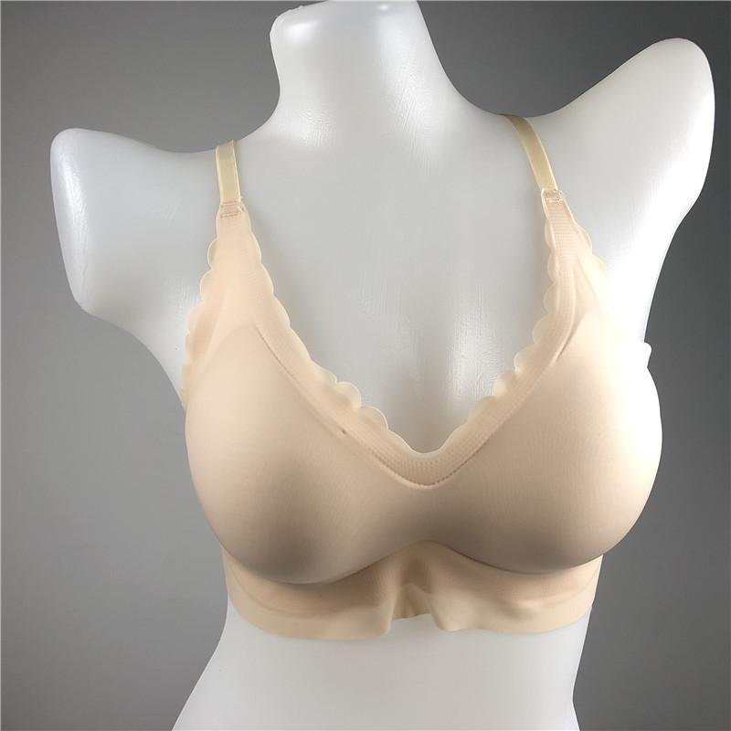 レディース ノンワイヤー ブラジャー 後ろクロス 美背 デザイン 小胸 プッシュアップ 薄型カップ 3/4カップ 固定肩ストラップ ニット ナイロン スパンデックス 伸縮性 快適 軽量 軽スポーツ スタイル ブラック ベージュ
