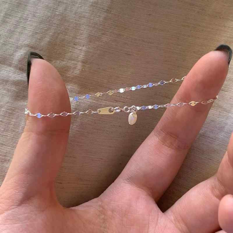ハンドメイド アクセサリー 女性用 淡水パール ハート モチーフ 手? 925シルバー 軽量 シンプル 韓風 シルバー カラー 接触冷感 夏 春夏 清新 かわいい デザイン 日常使い ギフト アクセ ジュエリー ブレスレット ファッション アイテム