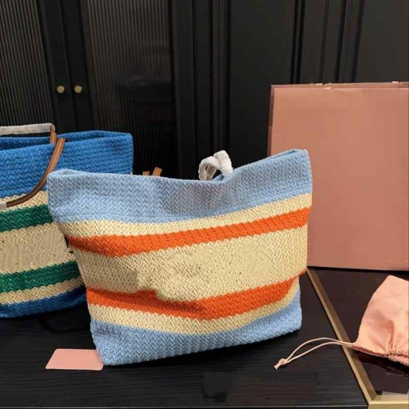 ビーチバッグ ラフィーグラス ショッピングバッグ 草編み トートバッグ 編織 手提 肩掛け 大型 母子用 鞄 女性用 夏 海辺 度假 ビーチ コットンリネン 素材 軽量 ソフト 縦型 方形 オープン ジップポケット ダブルストラップ 日常使い 通勤 スト