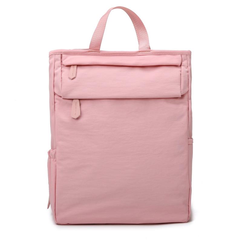 ママバッグ メンズ レディース 母子用 かわいい 軽量 大容量 純色 桜花ピンク イエロー ブルー ブラック ポリエステル 透気性 曲線肩ストラップ 家用収納 多用途 バックパック ショルダーバッグ 普段使い ファミリー バッグ 鞄 ナイロン 風通し 快