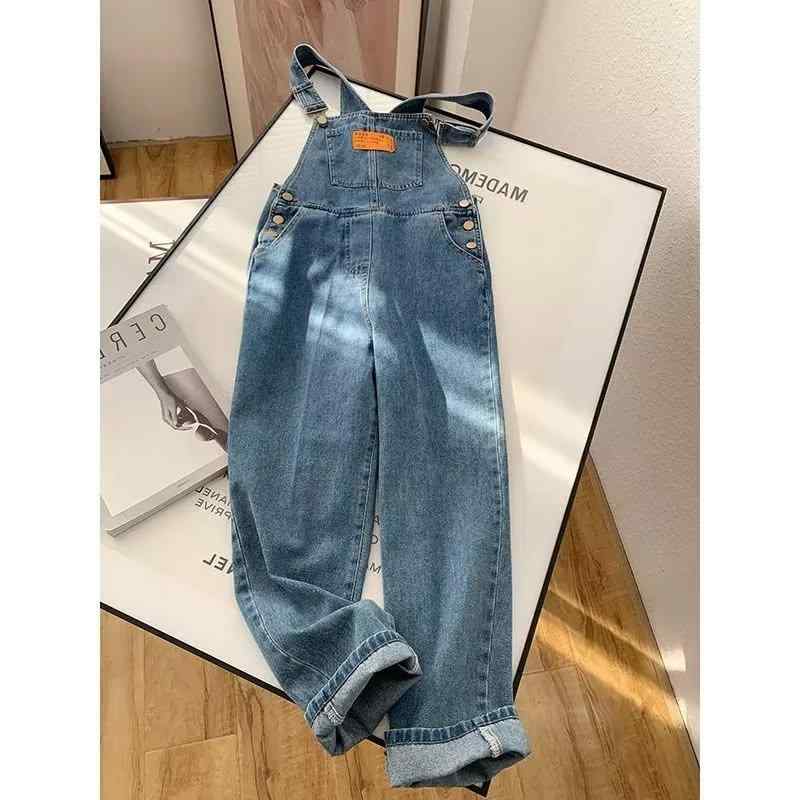 レディース デニム 背広パンツ 秋冬 直筒 ワイドレッグ ワンピース 高腰 切り替え ポケット 綿 素材 気質 通勤 スタイル 快適 ゆったり フィット ブルー ライトブルー ダークブルー ヴィンテージ ブルー 中厚 無弾性 長丈 デニム 生地 免燻加工