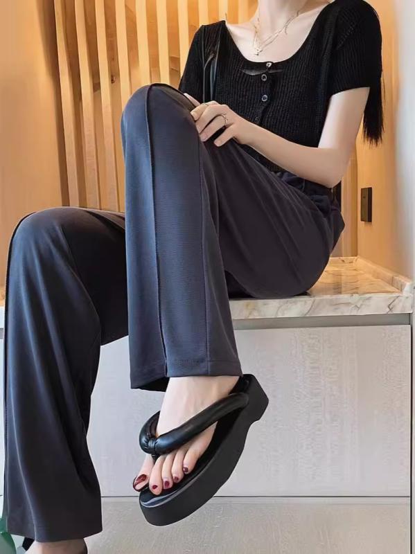 レディース ワイドパンツ 夏用 薄手 高腰 銅アンモニア繊維 ストレッチ 直筒 スリムフィット 涼感 防晒 快適 カジュアル グレー ブラック ブルー ピンク グリーン 日韓スタイル ゆったりシルエット 吸湿速乾 軽量 普段使い