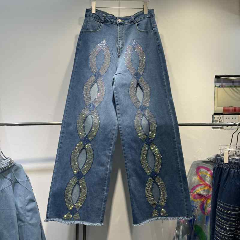 レディース 牛仔パンツ 直筒 ハイウエスト ワイド レッグ ロング ドラッグ ブルー 綿 素材 基本 スタイル 街頭 ファッション 春秋 装い 軽量 伸縮性 吸湿速乾 ゆったり シルエット スリム 効果 通勤 普段使い デニム ボトムス トップス コーデ