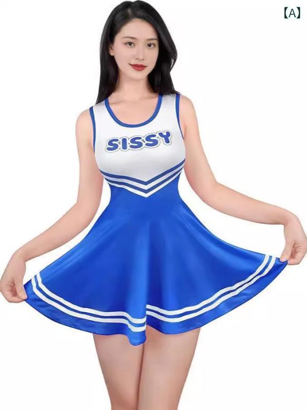 女子 スポーツ 無袖 タイト ミニ ワンピース ララ チーム ユニフォーム 接触冷感 ポリエステル 3D プリント Uネック 中腰 プリンセススカート 深青 イエロー パープル ライトブルー ラベンダー ローズ ピンク グリーン オレンジ ライトグリーン
