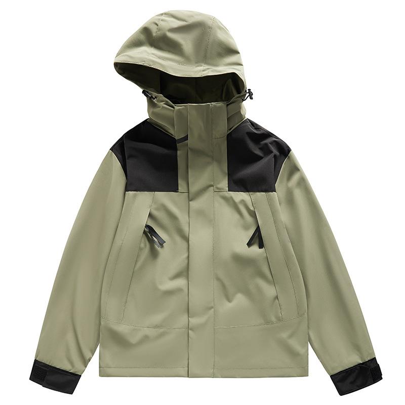 フード 付き 防水 ジャケット メンズ レディース 春夏 秋冬 薄手 軽量 耐風 透気 防風 防紫外線 耐摩耗 取り外し 可能 インナー 三合一 登山 釣り サイクリング ランニング ポリエステル 100% ゴアテックス 防水 1500mm テフロン 加