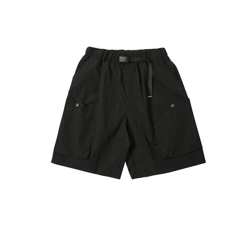 メンズ ショートパンツ 工装 立体 大口袋 直筒 五分 復古 日系 アウトドア 機能性 黒 グレー ナイロン 95% 夏 軽量 通気性 普段使い キャンプ フィッシング 6,014円