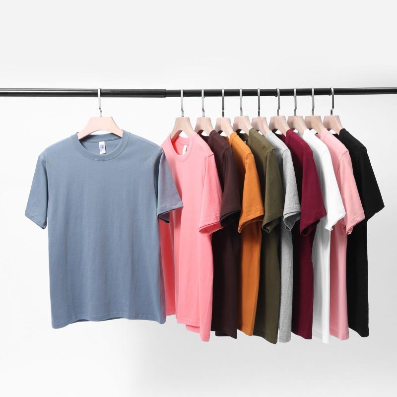メンズ Tシャツ 短袖 トップス 綿 100% ストライプ柄 ゆったり ルーズフィット 丸首 無地 透気性 吸湿速乾 耐摩耗 日常 普段使い 夏季 春夏 秋冬 オールシーズン 白色 黒 ピンク 麻灰 軍緑 青少年 成人 18-24歳 青春 カジュアル 軽