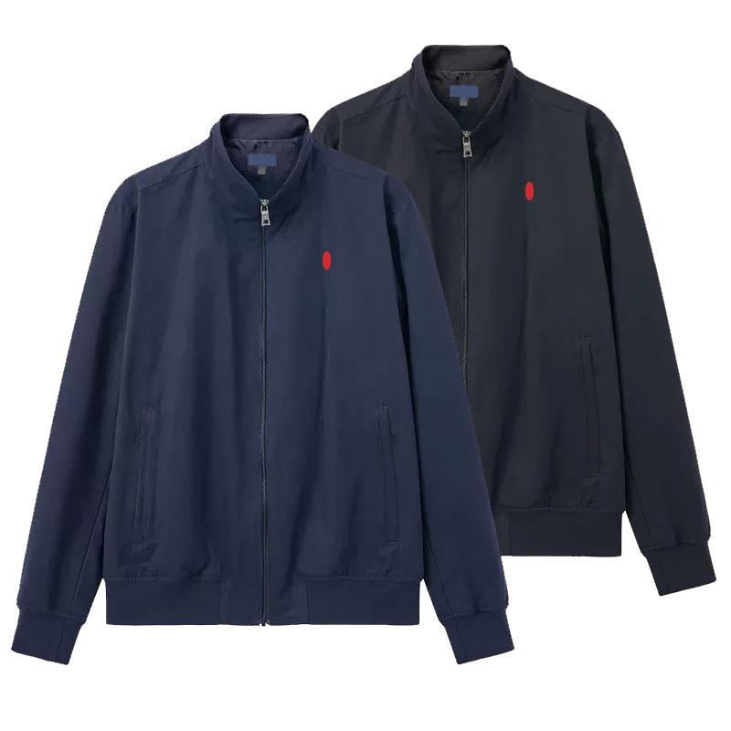 メンズ ジャケット 立襟 合体型 長袖 黒 宝藍 化繊混紡 ?? 防水 ローテクス ビジネス 休? 秋冬