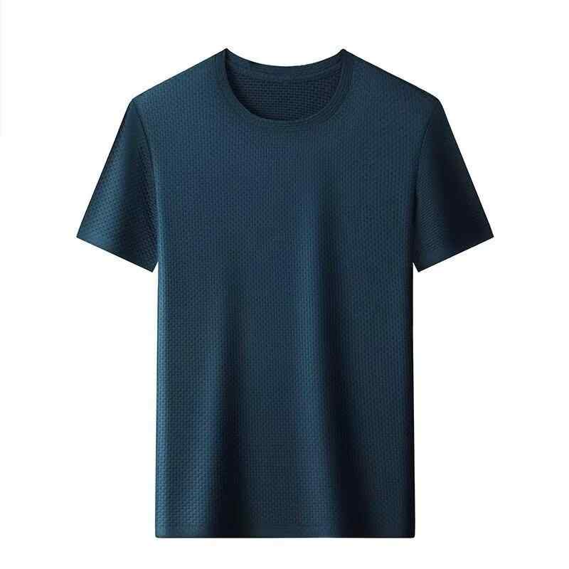 メンズ Tシャツ 短袖 半袖 丸首 夏用 純色 透気 速乾 耐摩耗 薄手 合体型 ポリエステル 混紡 白色 黒 灰色 青 緑 休? 青春 18-24歳 化粧品混紡 免?処理 180g-250g 1-3cm誤差