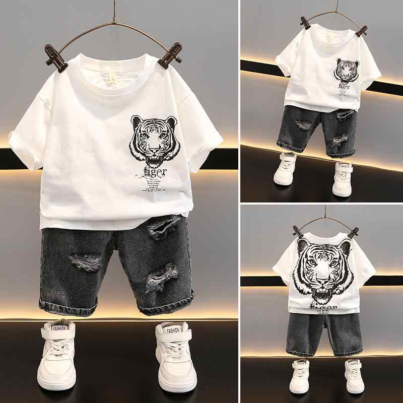 キッズ 男の子 女の子 夏 服 短袖 トップス 短パン セット 薄手 綿混紡 柔らかい 生地 運動 スタイル かわいい 痞? 気 デザイン 白色 黒 通勤 普段使い アウトドア 対応 3-8歳 90-150cm 対応