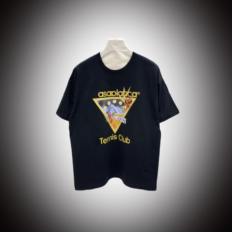 Tシャツ メンズ レディース 短袖 落肩袖 プリント ゆったり 春夏 秋 長絨綿 透気 吸湿排汗 綿 96% 白色 黒 丸首 街頭スタイル 青年 カジュアル 几何柄 印花 普通厚 260g セットアップなし オリジナルなし