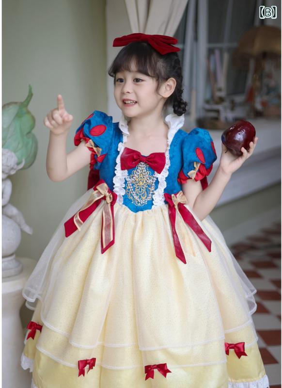 2025 年 白雪姫 春 夏 ひな形 お嬢さん 用 姫御前 御召しもの 夢見鳥 メッシュパフスリーブワンピース 61 番 一こま 御召しもの 御召しもの